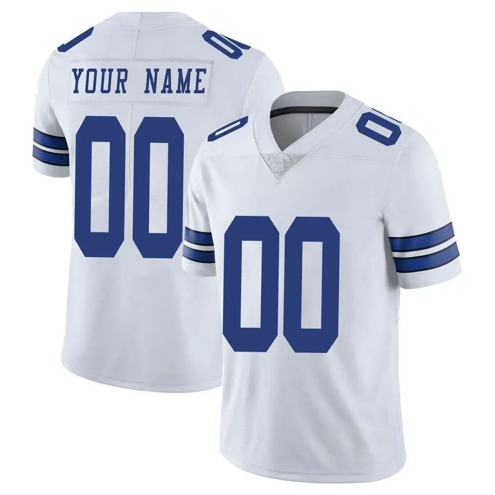 Davalo Custom D.Cowboys White Vapor Untouchable Limited Home Game Any Name & Numbers Stitched Jerseys