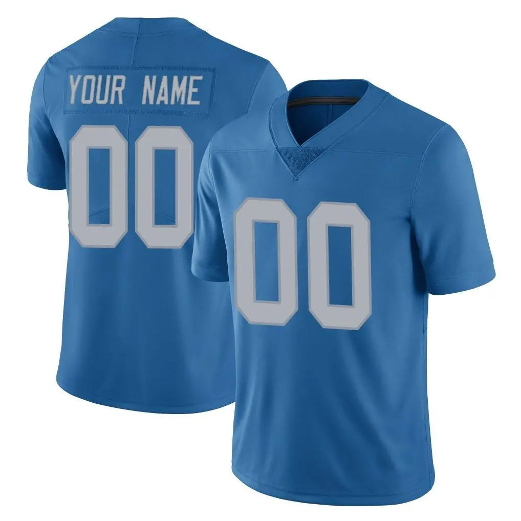 Davalo Custom D.Lions Blue Limited Throwback Vapor Untouchable Any Name & Numbers Stitched Jerseys