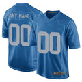 Davalo Custom D.Lions Blue Replica Game Alternate Stitched Jerseys