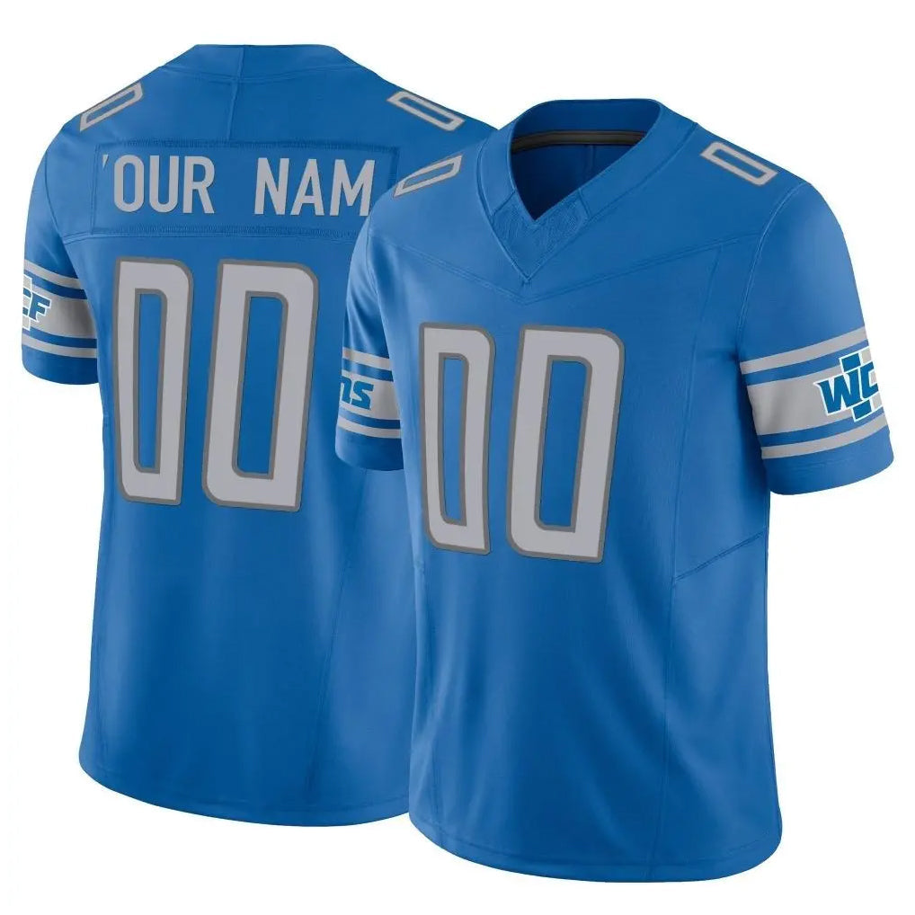 Davalo Custom D.Lions Blue Vapor F.U.S.E. Limited Home Game Any Name & Numbers Stitched Jerseys