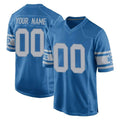 Davalo Custom D.Lions Blue Vapor Untouchable Throwback Game Any Name & Numbers Stitched Jerseys