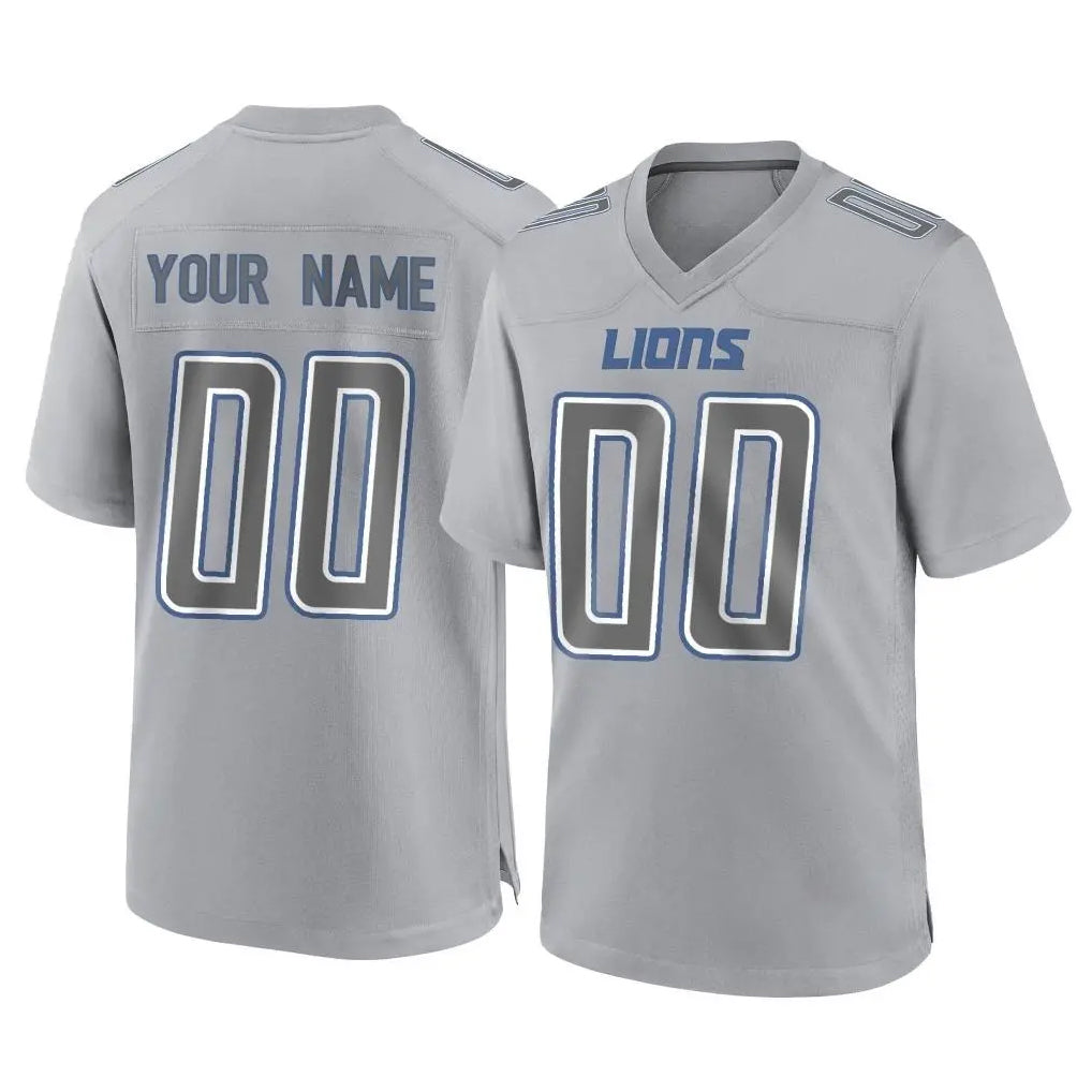 Davalo Custom D.Lions Gray Atmosphere Fashion Home Game Any Name & Numbers Stitched Jerseys