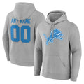 Davalo Custom D.Lions Gray Pullover Hoodies Limited Any Name & Numbers Stitched Jerseys