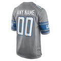 Davalo Custom D.Lions Gray Replica Game Stitched Jerseys