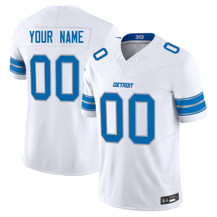 Davalo Custom D.Lions White Vapor F.U.S.E. Limited Elite Stitched Jerseys