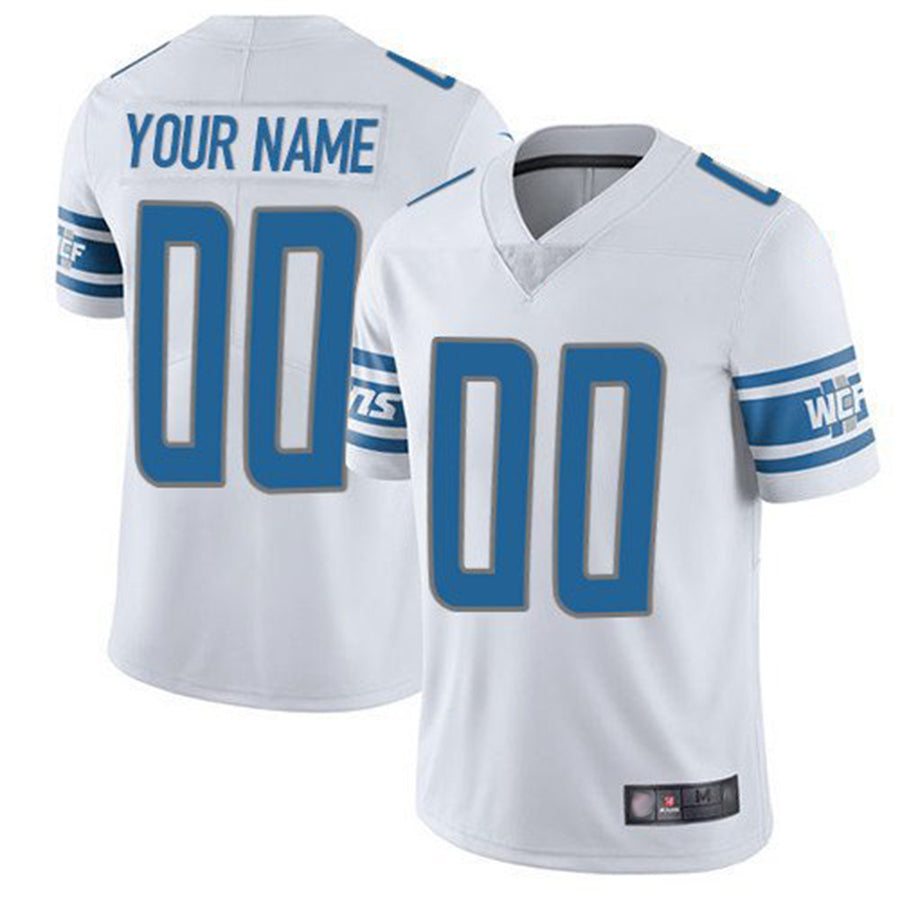 Davalo Custom D.Lions White Vapor F.U.S.E. Limited Game Stitched Jerseys