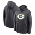 Davalo Custom GB.Packers Anthracite Pullover Hoodie Game Stitched Jerseys