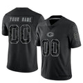 Davalo Custom GB.Packers Black REFLECTIVE Limited Stitched Jerseys