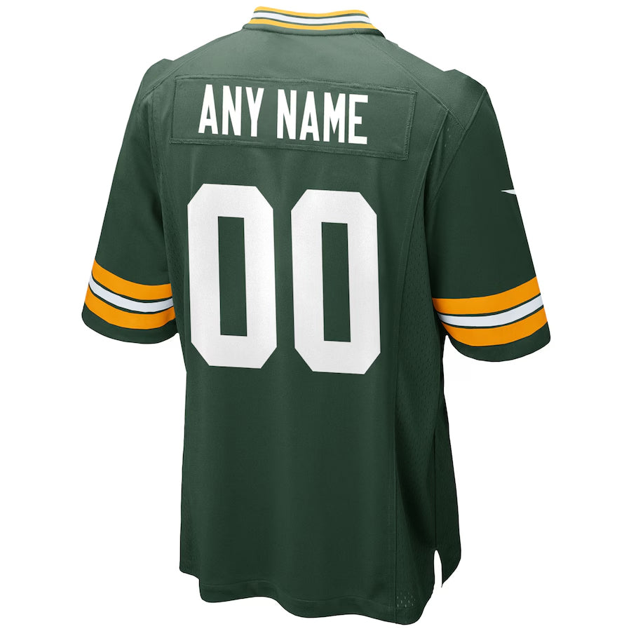 Davalo Custom GB.Packers Green Home Game Stitched Jerseys