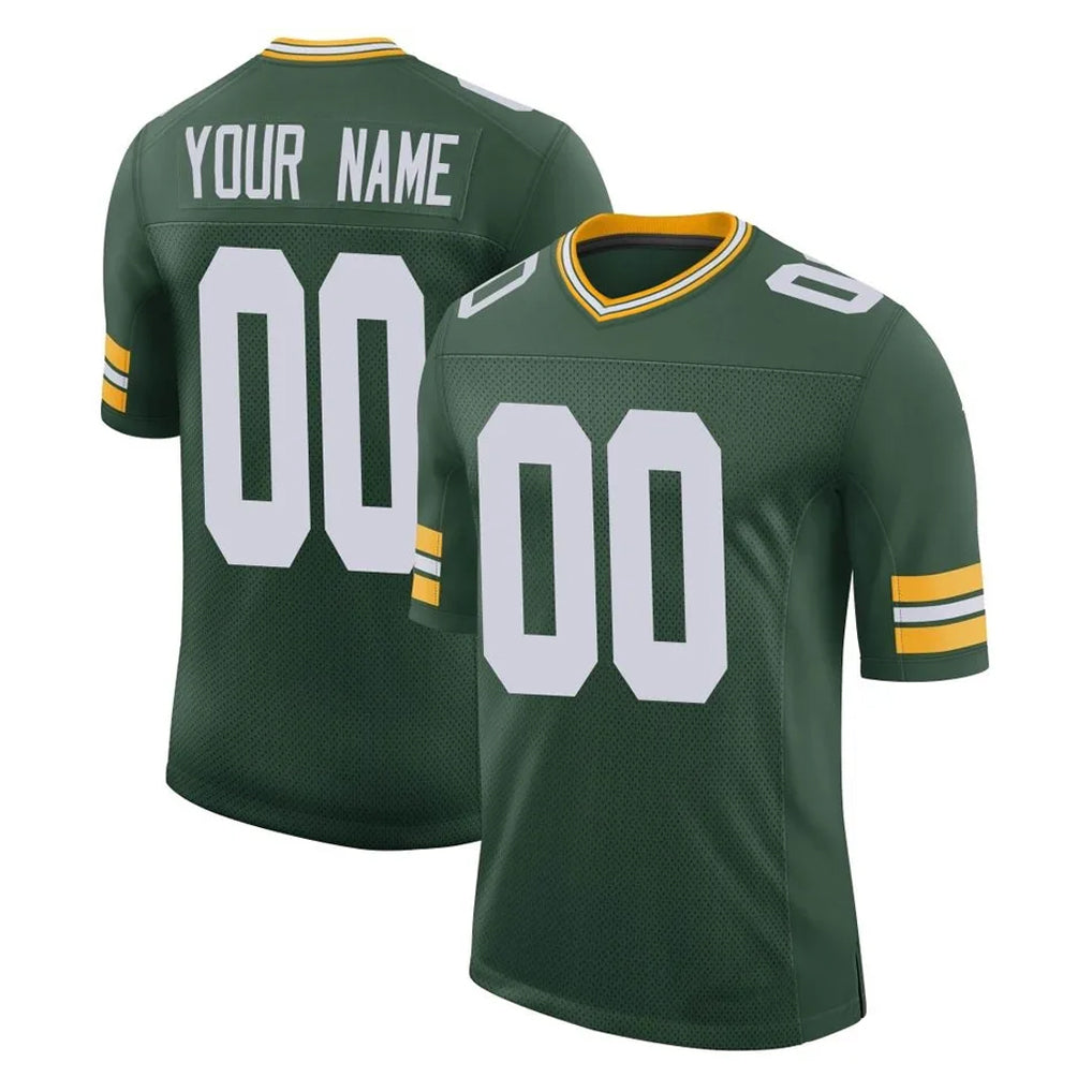 Davalo Custom GB.Packers Green Limited Classic Home Game Any Name & Numbers Stitched Jerseys