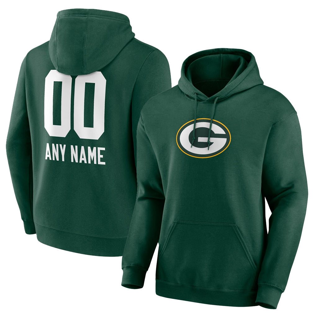 Davalo Custom GB.Packers Green Logo Pullover Hoodies Limited Game Any Name & Numbers Stitched Jerseys
