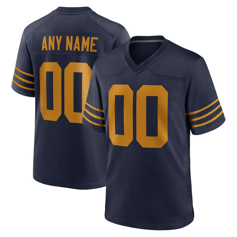 Davalo Custom GB.Packers Navy The 1923 Classic Game Stitched Jerseys