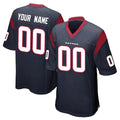 Davalo Custom H.Texans Navy Home Game Any Name & Numbers Stitched Jerseys