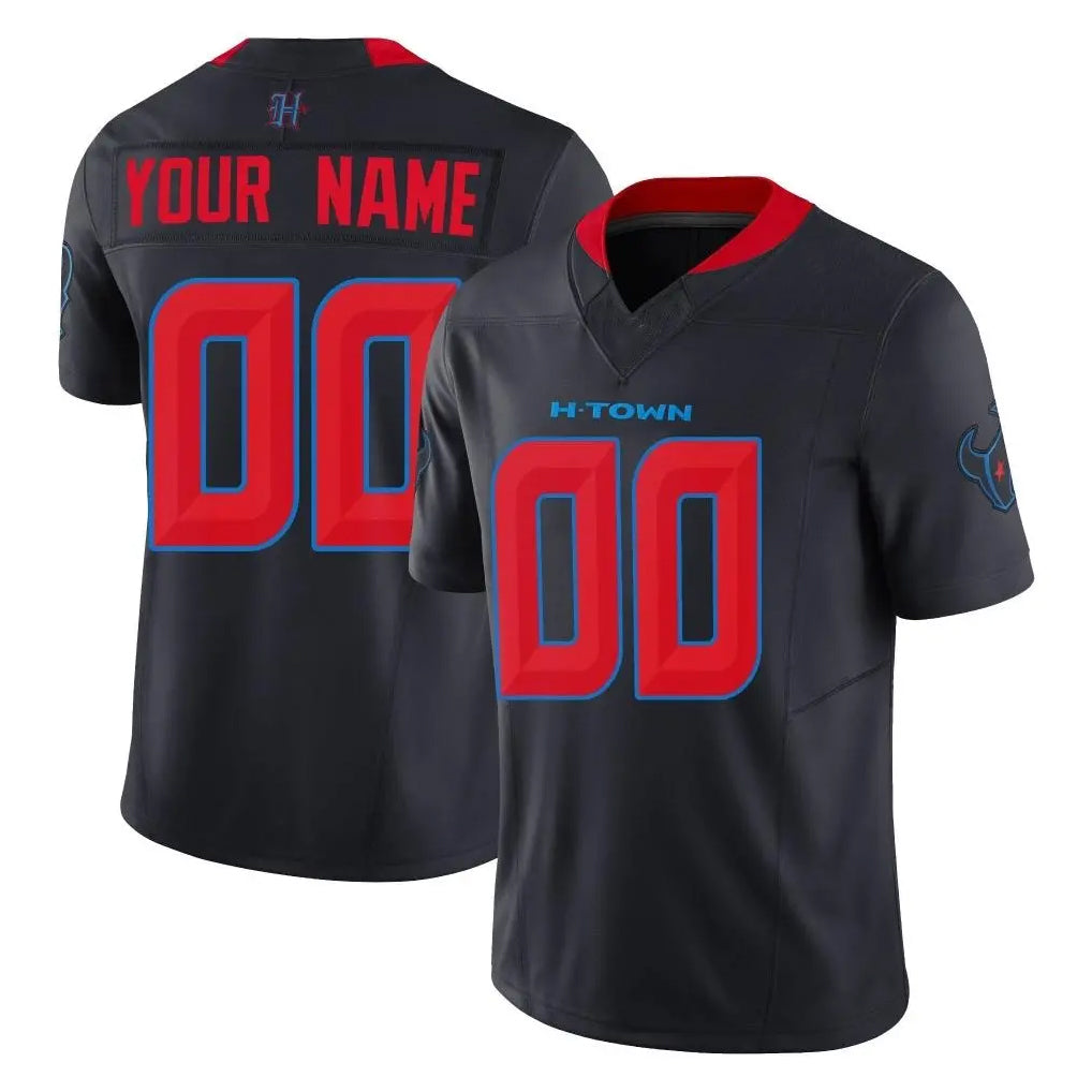 Davalo Custom H.Texans Navy Limited 2nd Alternate Vapor F.U.S.E. Home Game Any Name & Numbers Stitched Jerseys