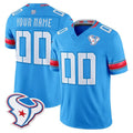 Davalo Custom H.Texans Rivalries Blue Jersey - All Stitched