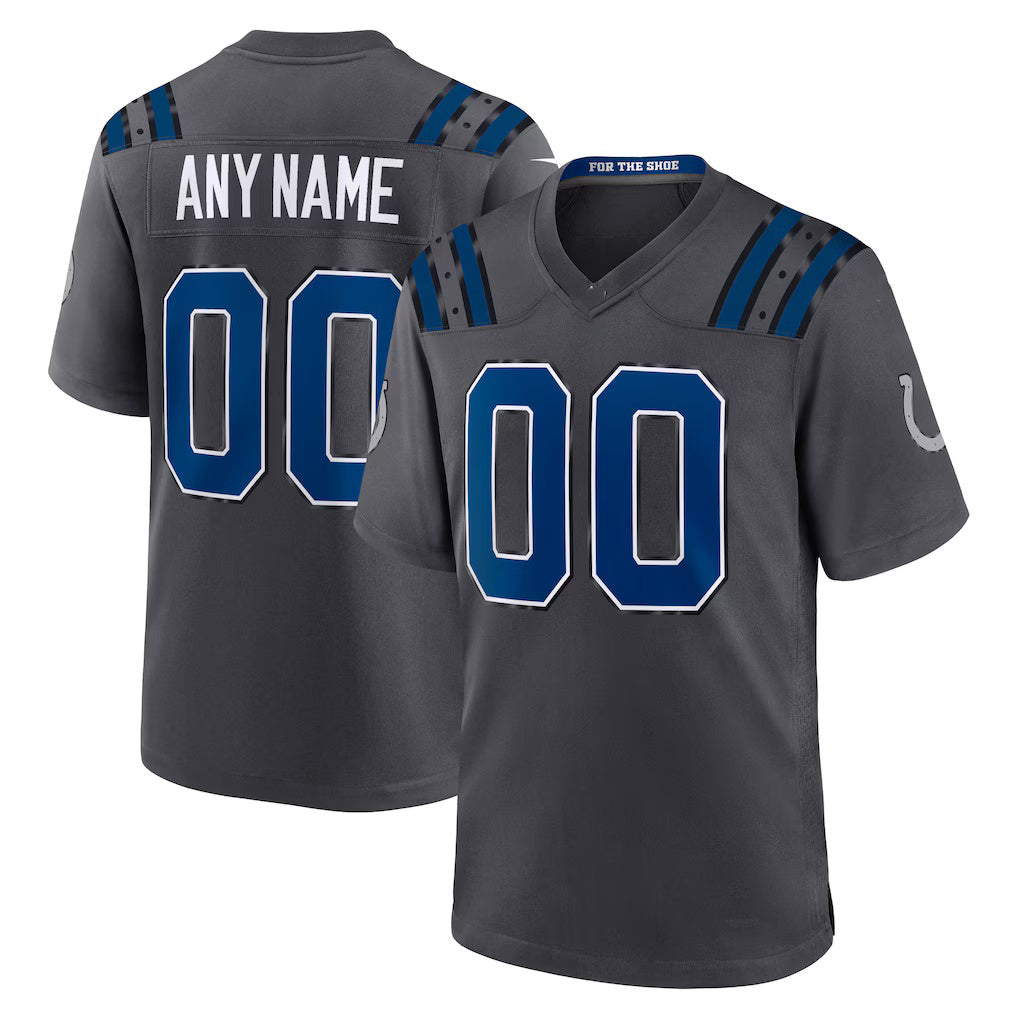 Davalo Custom IN.Colts Anthracite 2026 Rivalries Collection Game Jersey
