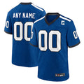 Davalo Custom IN.Colts Blue Indiana Nights Replica Game Stitched Jersey