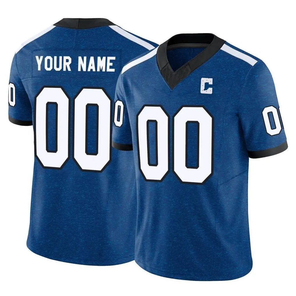 Davalo Custom IN.Colts Royal Limited Indiana Nights Alternate Vapor F.U.S.E. Home Game Any Name & Numbers Stitched Jerseys