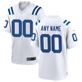 Davalo Custom IN.Colts White Replica Home Game Stitched Jerseys