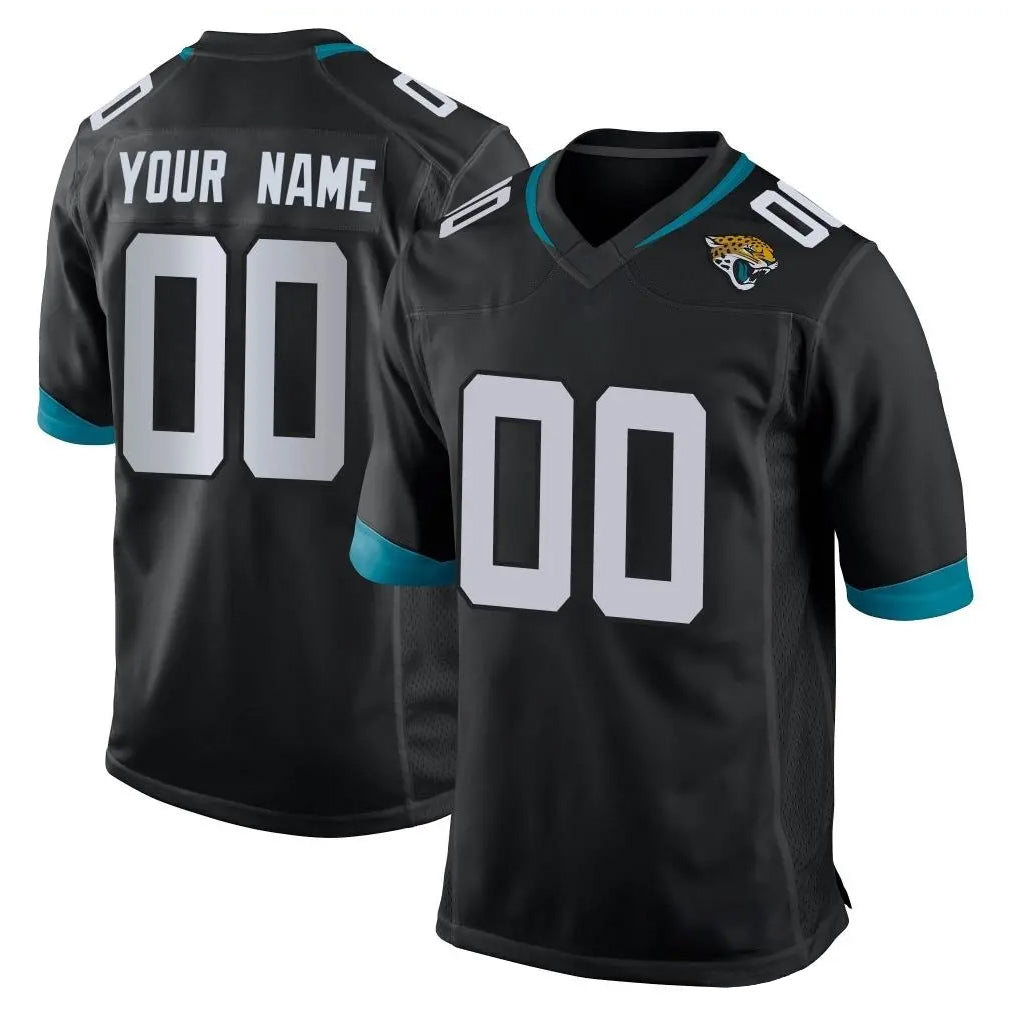 Davalo Custom J.Jaguars Black Home Game Any Name & Numbers Stitched Jerseys