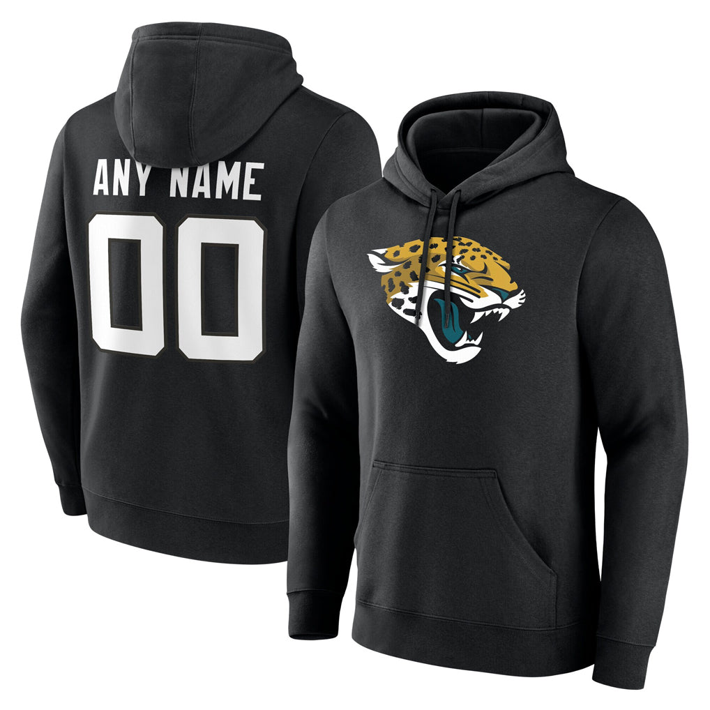 Davalo Custom J.Jaguars Black Pullover Hoodies Limited Any Name & Numbers Stitched Jerseys