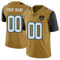 Davalo Custom J.Jaguars Gold Vapor Limited Home Game Any Name & Numbers Stitched Jerseys