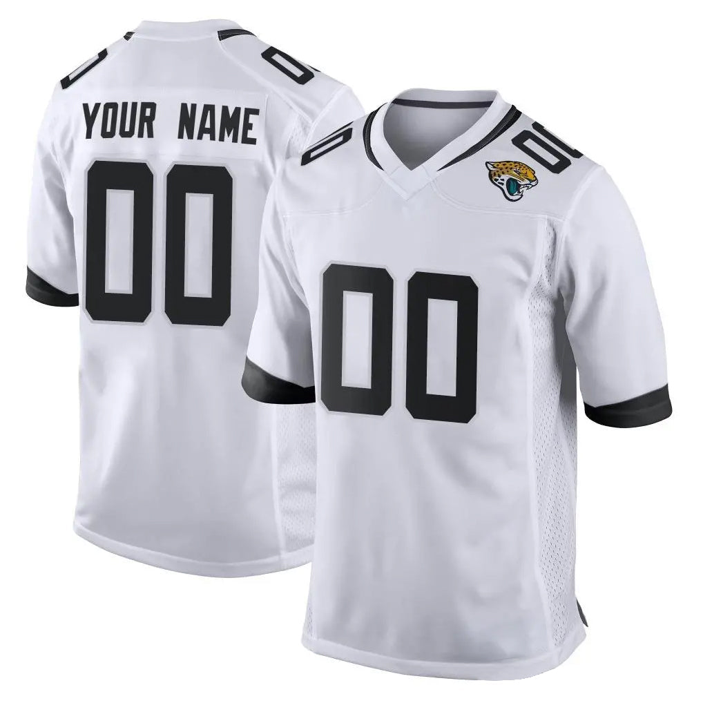 Davalo Custom J.Jaguars White Home Game Any Name & Numbers Stitched Jerseys