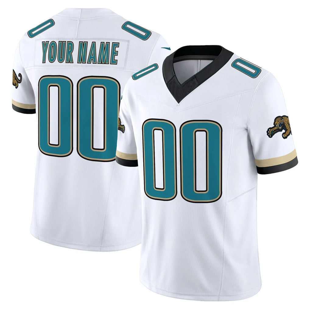 Davalo Custom J.Jaguars White Prowler Throwback Vapor F.U.S.E. Limited Home Game Any Name & Numbers Stitched Jerseys