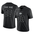 Davalo Custom KC.Chiefs Black Limited Reflective Game Any Name & Numbers Stitched Jerseys