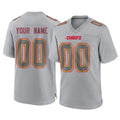 Davalo Custom KC.Chiefs Gray Atmosphere Fashion Game Any Name & Numbers Stitched Jerseys