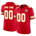 Davalo Custom KC.Chiefs Red Limited Vapor F.U.S.E. Home Game Any Name & Numbers Stitched Jerseys