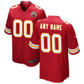 Davalo Custom KC.Chiefs Red Replica Game Stitched Jerseys