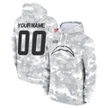 Davalo Custom LA.Chargers Arctic Camo Salute to Service Hoodies Limited Game Any Name & Numbers Stitched Jerseys