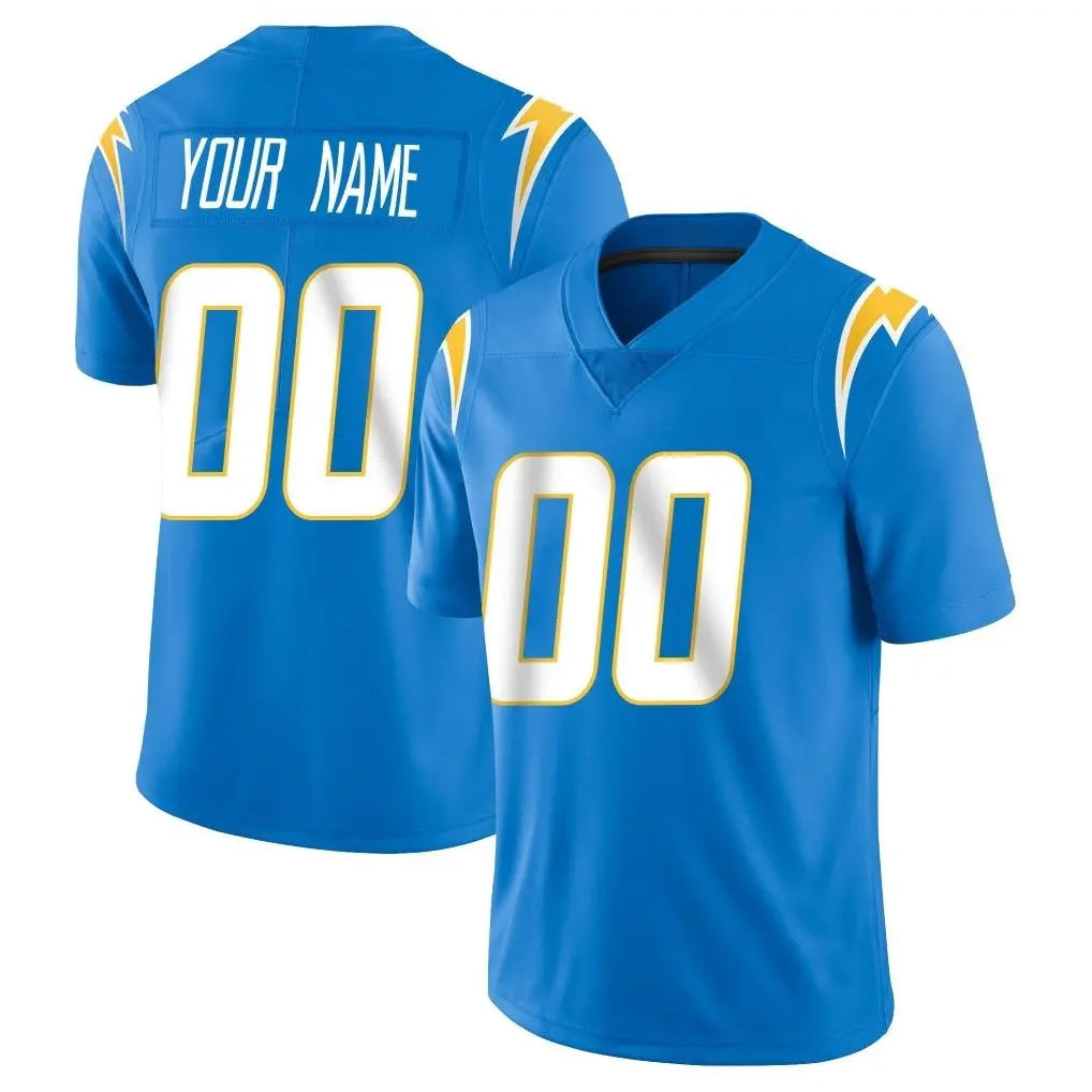 Davalo Custom LA.Chargers Blue Limited Vapor Untouchable Home Game Any Name & Numbers Stitched Jerseys