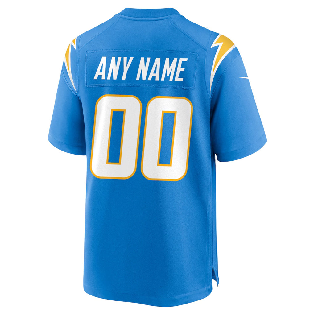 Davalo Custom LA.Chargers Powder Blue Home Game Stitched Jerseys