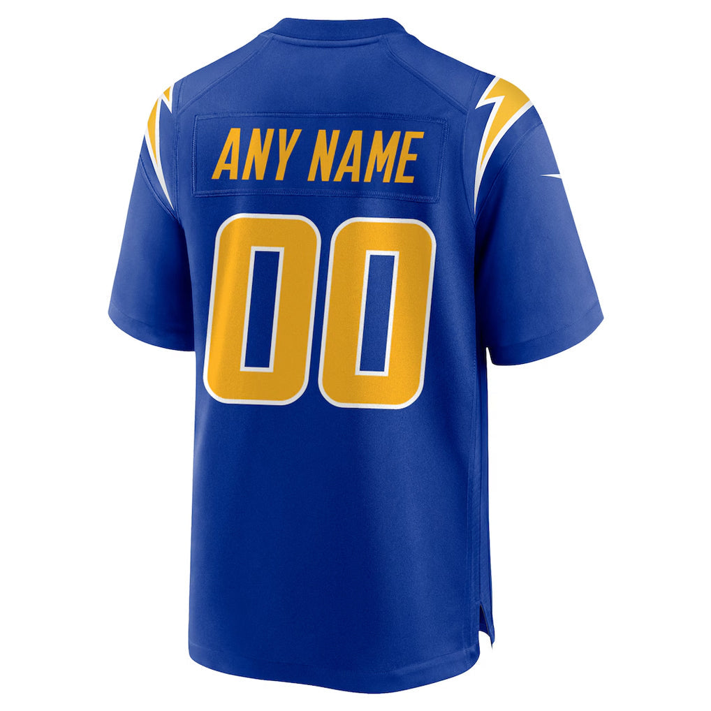 Davalo Custom LA.Chargers Royal Alternate Home Game Stitched Jerseys