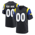 Davalo Custom LA.Rams Black Midnight Rivalries Collection Home Game Any Name & Numbers Stitched Jerseys