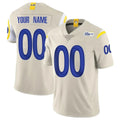Davalo Custom LA.Rams Bone Limited Vapor Home Game Any Name & Numbers Stitched Jerseys