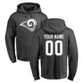 Davalo Custom LA.Rams Gray Pullover Hoodie Limited Game Any Name & Numbers Stitched Jerseys