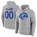 Davalo Custom LA.Rams Light Gray Pullover Hoodie Limited Game Any Name & Numbers Stitched Jerseys