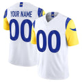 Davalo Custom LA.Rams White Vapor F.U.S.E. Limited Home Game Any Name & Numbers Stitched Jerseys