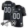 Davalo Custom LV.Raiders Black 65th Anniversary Vapor Limited Home Game Any Name & Numbers Stitched Jerseys