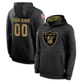 Davalo Custom LV.Raiders Black Salute to Service Hoodies Limited Game Any Name & Numbers Stitched Jerseys
