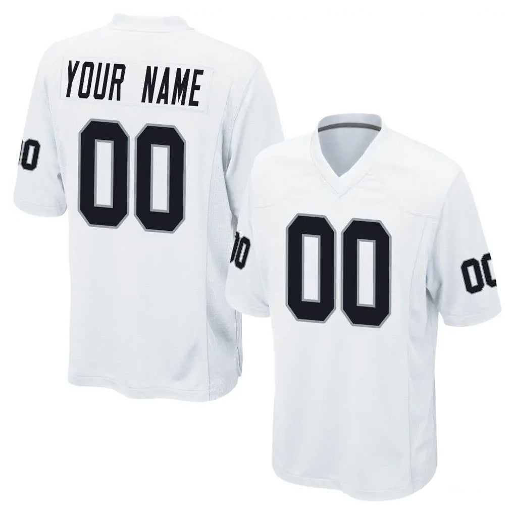 Davalo Custom LV.Raiders White Home Game Any Name & Numbers Stitched Jerseys