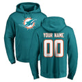 Davalo Custom M.Dolphins Aqua LOGO Pullover Hoodies Limited Any Name & Numbers Stitched Jerseys