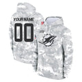Davalo Custom M.Dolphins Arctic Camo Salute to Service Hoodies Limited Game Any Name & Numbers Stitched Jerseys