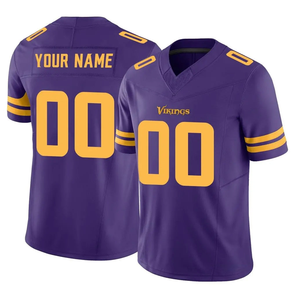 Davalo Custom MN.Vikings Purple Limited Alternate Vapor F.U.S.E. Home Game Any Name & Numbers Stitched Jerseys
