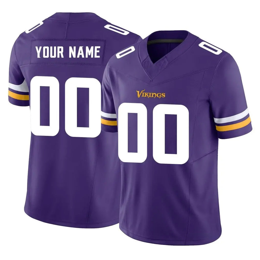 Davalo Custom MN.Vikings Purple Limited Vapor F.U.S.E. Home Game Any Name & Numbers Stitched Jerseys