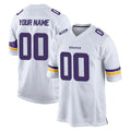 Davalo Custom MN.Vikings White Home Game Any Name & Numbers Stitched Jerseys