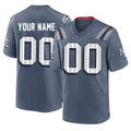 Davalo Custom NE.Patriots Blue Rivalries Collection Home Game Any Name & Numbers Stitched Jerseys
